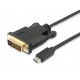 Equip 133468 1.8m USB C DVI-D Negro